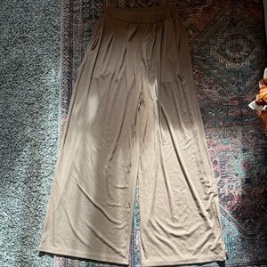 Cider Tan Wide Leg Jumpsuit
